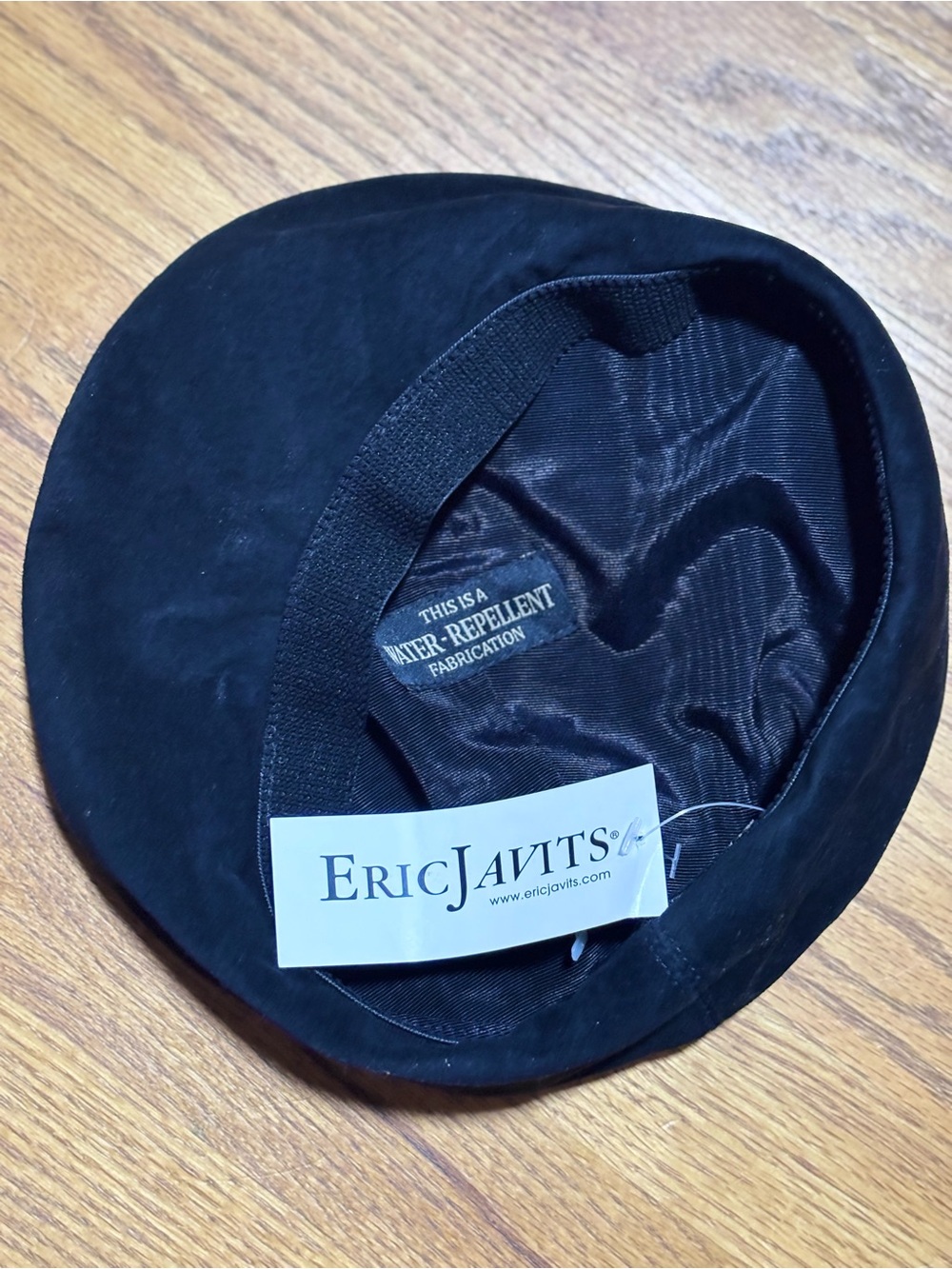 NWT Eric Javits Black Beret Paris Vacation Travel Fall Winter Hat 13071 - Picture 4 of 8